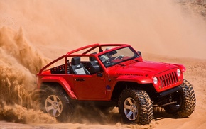 Jeep, car, desert