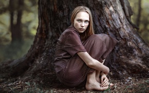 trees, model, girl outdoors, girl