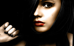 girl, face