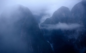 mist, mountains, morning, Peru, nature, Machu Picchu