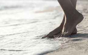 legs, anklet, beach, feet, girl outdoors, sand