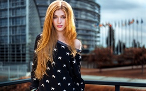 clary fray, Katherine Mcnamara, city, redhead, girl, model