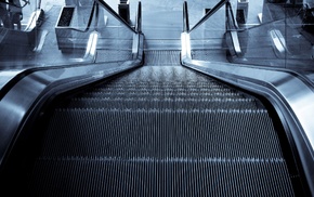 urban, escalator, city, photography