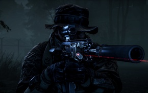 military, Battlefield 4, battlefield 4 night operations, artwork, assault rifle, video games
