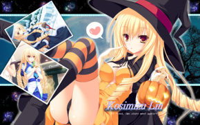 anime, 77 Visual Novel, Halloween, Koshimizu Rin, witch