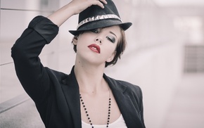 hat, model, girl