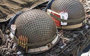 army, ammunition, helmet