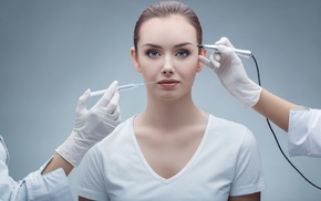 surgery, face, girl