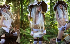 model, girl, collage, girl outdoors, Katrina Wilkinson