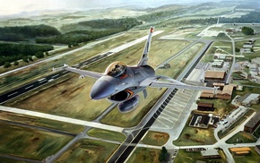 drawing, car, military aircraft, aircraft, General Dynamics F, 16 Fighting Falcon
