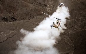 Mini Cooper, racing, vehicle, car, helicopters, Dakar Rally
