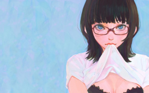 original characters, glasses, anime, anime girls