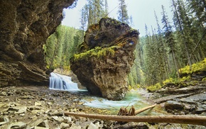 nature, landscape, johnston canyon