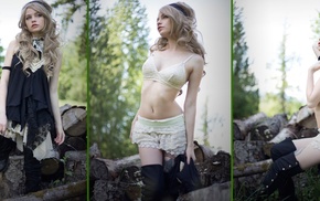 collage, girl outdoors, Katrina Wilkinson, girl, model
