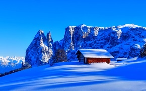 nature, mountains, snow