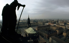 Dresden, National Geographic, city hall, sculpture, city, Germany