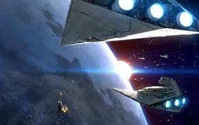 Star Destroyer, Star Wars, artwork