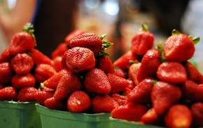 food, fruit, strawberries
