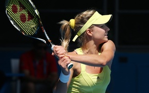 pigtails, Maria Kirilenko, tennis, girl, tennis rackets