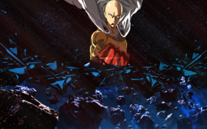 space, One, Punch Man, anime, power suit, universe