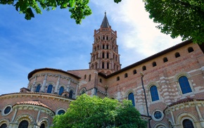 Basilique Saint, Sernin, monument, church, France, Toulouse