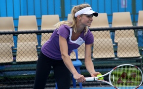 long hair, Maria Kirilenko, blonde, girl, tennis