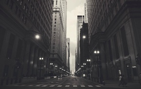 Chicago, city, monochrome