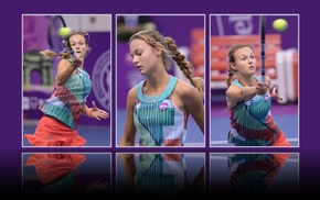 tennis, collage, Anna Kalinskaya