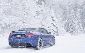 snow, car, Audi, Audi RS5
