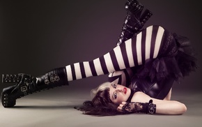 legs, boots, girl, on the floor, model