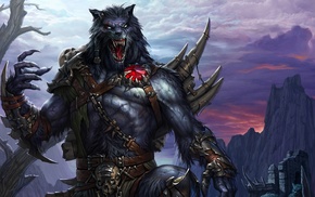 artwork, werewolves