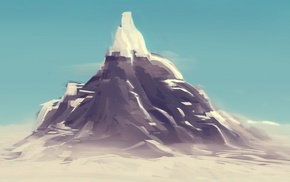 mountains, digital art