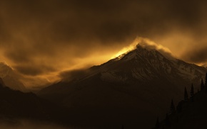 mountains, landscape