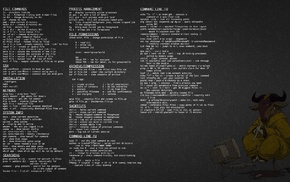 Linux, command lines, dark, GNU