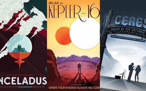NASA, the expanse, Travel posters