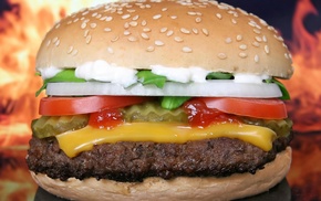 closeup, fast food, burgers, food, burger