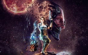 artwork, video games, bombshell