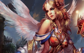 fantasy art, angel, artwork, Forsaken World