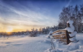 nature, landscape, snow, winter