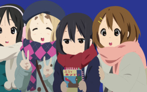 K, ON, anime girls, Akiyama Mio, vector, Kotobuki Tsumugi