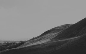 landscape, monochrome