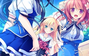 Game CG, anime, Kimi no Tonari de Koishiteru, Komatsu Rina, anime girls, Hoshino Nagisa