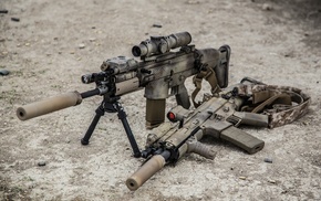 Adaptive Combat Rifle, assault rifle, military, sniper rifle, weapon, FN SCAR