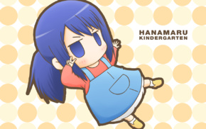 blue hair, blue eyes, Hanamaru Youchien, Hiiragi Hanamaru Youchien, anime girls