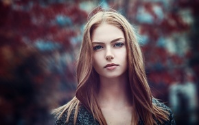 girl, redhead, blue eyes