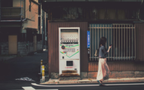 street, Japan, girl, photography