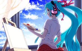 Hatsune Miku, Vocaloid, anime, anime girls