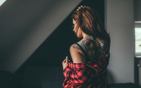 girl, tattoo