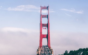 clouds, Golden Gate Bridge
