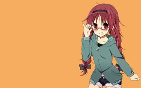 Sakura Kyouko, Mahou Shoujo Madoka Magica, simple background, anime girls, twintails, anime vectors
